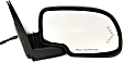 Passenger Side Mirror, Power Adjust, Heated, Power Folding, Paintable, In-glass Signal Light, With Memory, With Puddle Light, With Auto-Dimming, Standard Type, Old Body Style