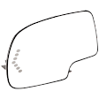 Driver Side Mirror Glass, Heated, No Blind Spot Feature No Auto-Dimming