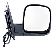 2007 Chevrolet Express 3500 Base - Passenger Side Mirror, Power Adjust, Heated, Textured Black, Manual Folding, No Signal Light, No Blind Spot Feature, No Memory, No Puddle Light, No Auto-Dim