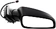Passenger Side Mirror, Power Adjust, Manual Folding, Non-Heated, Textured Black, No Signal Light, No Memory, No Puddle Light, No Auto-Dimming, No Blind Spot Feature