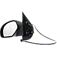 Driver Side Mirror, Power Adjust, Heated, Manual Folding, Textured Black, No Signal Light, No Memory, No Puddle Light, No Auto-Dimming, No Blind Spot Feature