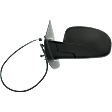 Driver Side Mirror, Power Adjust, Heated, Manual Folding, Textured Black, No Signal Light, No Memory, No Puddle Light, No Auto-Dimming, No Blind Spot Feature