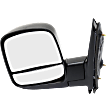 2020 GMC Savana 3500 - Driver Side Mirror, Manual Adjust, Non-Heated, Textured Black, Manual Folding, No Signal Light, With Blind Spot Glass, No Memory, No Puddle Light, No Auto-Dimming