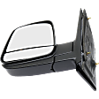 2020 GMC Savana 3500 - Driver Side Mirror, Manual Adjust, Non-Heated, Textured Black, Manual Folding, No Signal Light, With Blind Spot Glass, No Memory, No Puddle Light, No Auto-Dimming