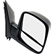 Passenger Side Mirror, Manual Adjust, Non-Heated, Manual Folding, Textured Black, No Signal Light, No Memory, No Puddle Light, No Auto-Dimming, With Blind Spot Glass