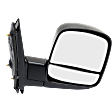 Passenger Side Mirror, Manual Adjust, Non-Heated, Manual Folding, Textured Black, No Signal Light, No Memory, No Puddle Light, No Auto-Dimming, With Blind Spot Glass