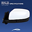 Passenger Side Mirror, Manual Adjust, Non-Heated, Manual Folding, Textured Black, No Signal Light, No Memory, No Puddle Light, No Auto-Dimming, With Blind Spot Glass