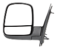 2022 Chevrolet Express 2500 - Driver Side Mirror, Power Adjust, Heated, Textured Black, Manual Folding, No Signal Light, With Blind Spot Glass, No Memory, No Puddle Light, No Auto-Dimming
