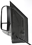 2022 Chevrolet Express 2500 - Driver Side Mirror, Power Adjust, Heated, Textured Black, Manual Folding, No Signal Light, With Blind Spot Glass, No Memory, No Puddle Light, No Auto-Dimming
