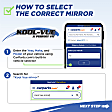 Passenger Side Mirror, Non-Towing, Power, Manual Folding, Heated, Paintable, No Signal Light, No Memory, No Puddle Light, No Auto-Dimming, No Blind Spot Feature