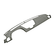 10-304LL-MGR Medium Gray, Molded, ABS Thermoplastic, Dash Cover Overlay 
