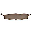 10-316LL-DBR Dark Brown, Molded, ABS Thermoplastic, Dash Cover Overlay 