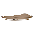 10-712LL-LBR Light Brown, Molded, ABS Thermoplastic, Dash Cover Overlay 