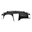 10-712SLL-BLK Black, Molded, ABS Thermoplastic, Dash Cover Overlay 