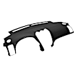 10-712SLL-BLK Black, Molded, ABS Thermoplastic, Dash Cover Overlay 