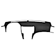 10-812LL-BLK Black, Molded, ABS Thermoplastic, Dash Cover Overlay 