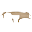 10-812LL-NTL Neutral, Molded, ABS Thermoplastic, Dash Cover Overlay 