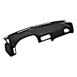 10-890-BLK Black, Molded, ABS Thermoplastic, Dash Cover Overlay 