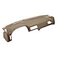 10-890-MBR Medium Brown, Molded, ABS Thermoplastic, Dash Cover Overlay 