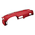 10-890-RD Red, Molded, ABS Thermoplastic, Dash Cover Overlay 