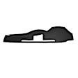11-608LL-BLK Black, Molded, ABS Thermoplastic, Dash Cover Overlay 