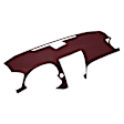 11-608LL-MR Maroon, Molded, ABS Thermoplastic, Dash Cover Overlay 