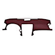 11-608LL-MR Maroon, Molded, ABS Thermoplastic, Dash Cover Overlay 