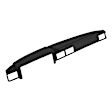 1985 Toyota Pickup - Dash Cover, Black, Molded; Overlay Over Factory Dash, With Long Tray Only, Vacu Molded Series