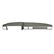 1986 Toyota Pickup - Dash Cover, Medium Gray, Molded; Overlay Over Factory Dash, With Long Tray Only, Vacu Molded Series