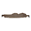 11-309LL-DBR Dark Brown, Molded, ABS Thermoplastic, Dash Cover Overlay 