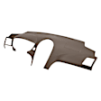 11-709LL-DBR Dark Brown, Molded, ABS Thermoplastic, Dash Cover Overlay 