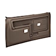 12-45WS-DBR Front, Driver and Passenger Side Door Trim Panel - Dark Brown Power Windows with Slide Locks