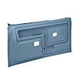 12-45WS-LBL Front, Driver and Passenger Side Door Trim Panel - Blue Power Windows with Slide Locks