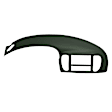 12-974C975-GRN Interior Restoration Kit - Dark Green,  Dash Cap, Instrument Panel Cover, Direct Fit, Kit
