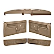 12-108CL-LBR Interior Restoration Kit - Light Brown,  Dash Cap, Door Panel, Kick Panel, Direct Fit, Kit