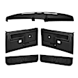 12-108CS-BLK Interior Restoration Kit - Black,  Dash Cap, Door Panel, Kick Panel, Direct Fit, Kit