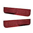 12-108CS-RD Interior Restoration Kit - Red,  Dash Cap, Door Panel, Kick Panel, Direct Fit, Kit