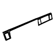 12-112-BLK Black, Molded, ABS Thermoplastic, Dash Cover Overlay 