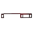 12-112-MR Maroon, Molded, ABS Thermoplastic, Dash Cover Overlay 