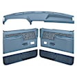 12-113CF-LBL Interior Restoration Kit - Light Blue,  Dash Cap, Door Panel, Kick Panel, Direct Fit, Kit
