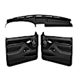 1994 Ford Bronco - Dash Cap, Door Panel, Full Power Only; Padded Armrest; Weather Stripping; New Fasteners, ABS Plastic, Black