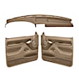 12-115C92F-LBR Interior Restoration Kit - Light Brown,  Dash Cap, Door Panel, Direct Fit, Kit