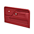 12-35-RD Front, Driver and Passenger Side Door Trim Panel - Red No Power