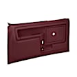 12-45CTL-MR Front, Driver and Passenger Side Door Trim Panel - Maroon Power Locks Only