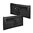 12-45CTN-BLK Front, Driver and Passenger Side Door Trim Panel - Black No Power
