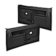 12-45CTW-BLK Front, Driver and Passenger Side Door Trim Panel - Black Power Windows Only