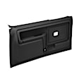 12-45CTW-BLK Front, Driver and Passenger Side Door Trim Panel - Black Power Windows Only