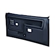 12-45CTWS-DBL Front, Driver and Passenger Side Door Trim Panel - Blue Power Windows with Slide Locks