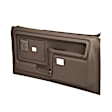 12-45CTWS-DBR Front, Driver and Passenger Side Door Trim Panel - Dark Brown Power Windows with Slide Locks
