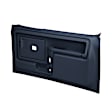 12-45F-DBL Front, Driver and Passenger Side Door Trim Panel - Blue Full Power